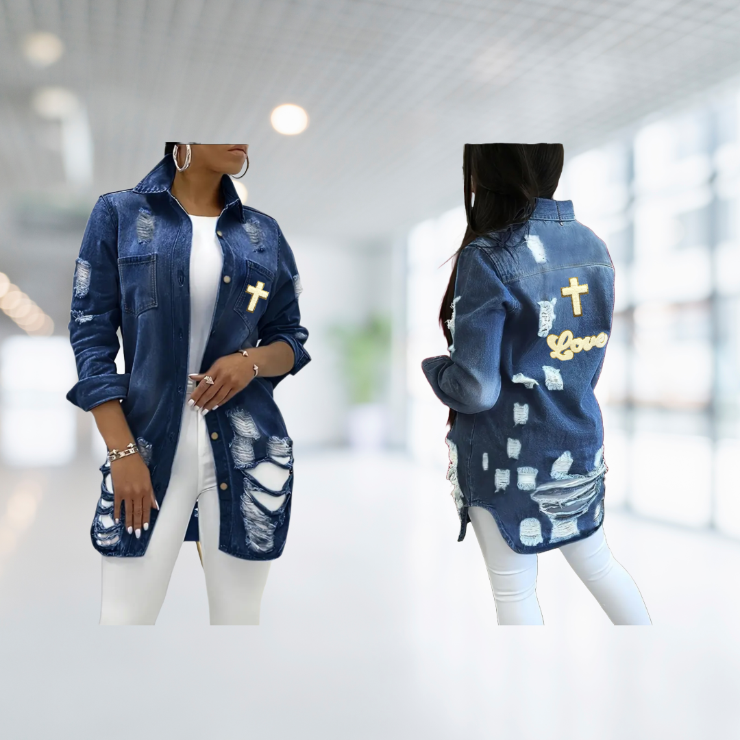 God is Love Woman’s Denim Jacket