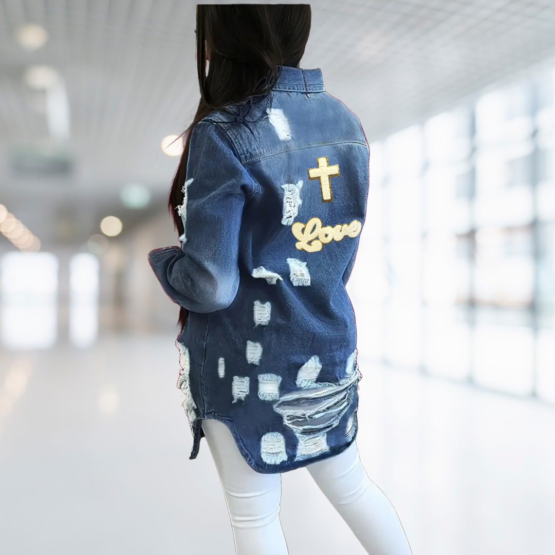 God is Love Woman’s Denim Jacket