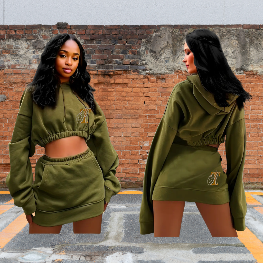 Hoodie Skirt Set