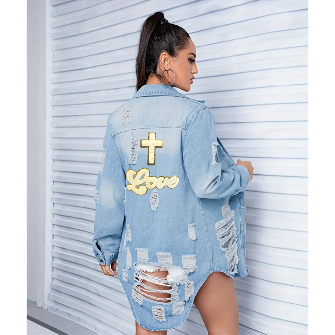God is Love Woman’s Denim Jacket