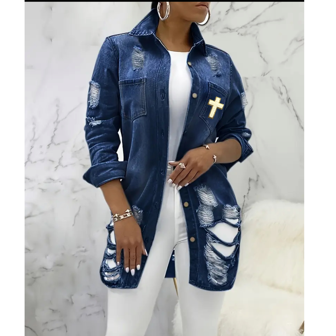 God is Love Woman’s Denim Jacket