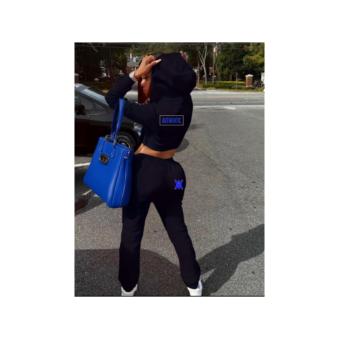 AA Crop Top Woman’s Sweat Suit
